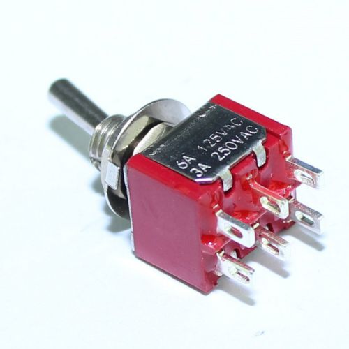 Miniature Toggle Switch - DPDT On/Off/On